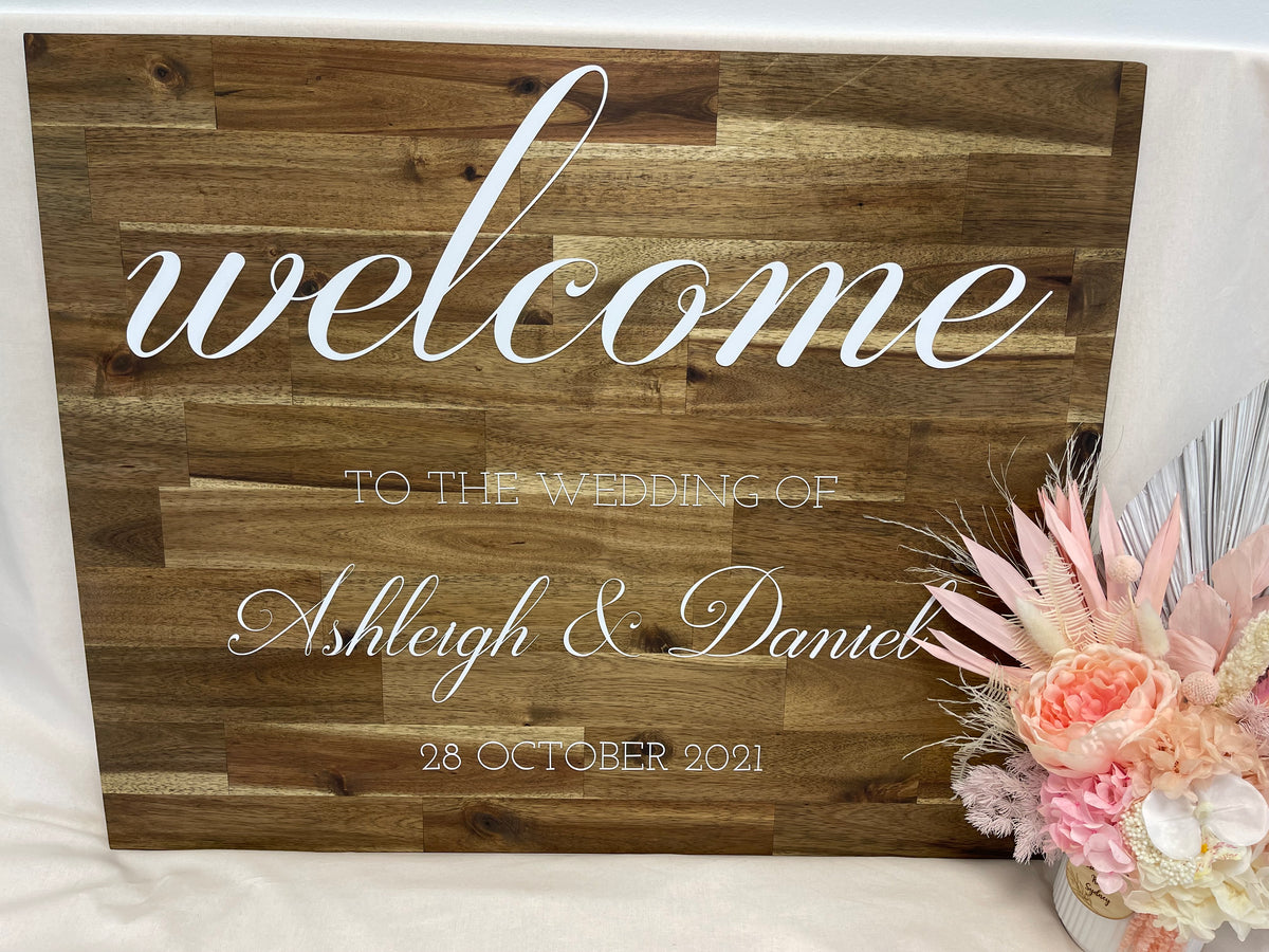 Timber Wedding Signs – Carter Co Designs